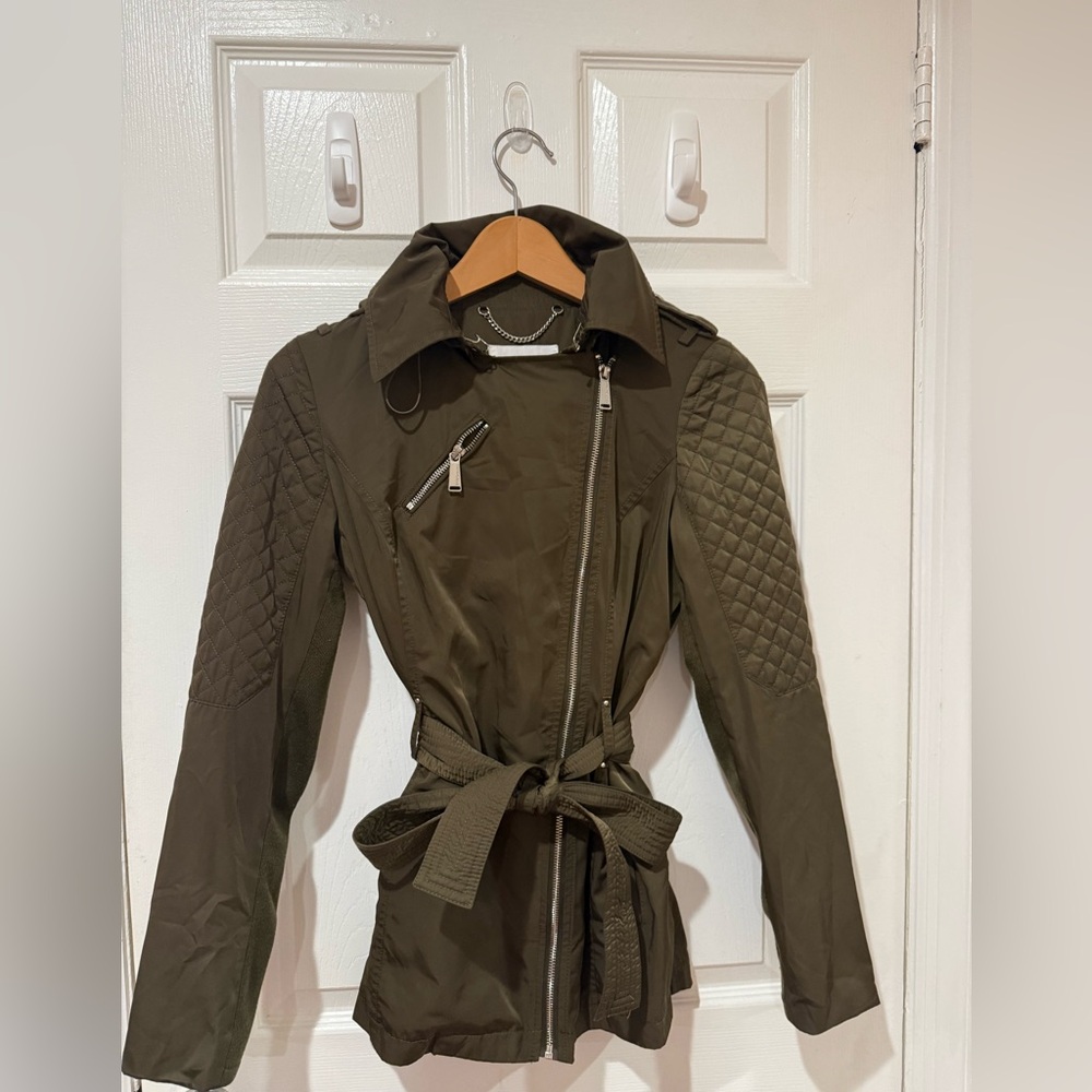 BCBGeneration Olive Trench Coat